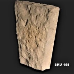 10" Rock Face Keystone